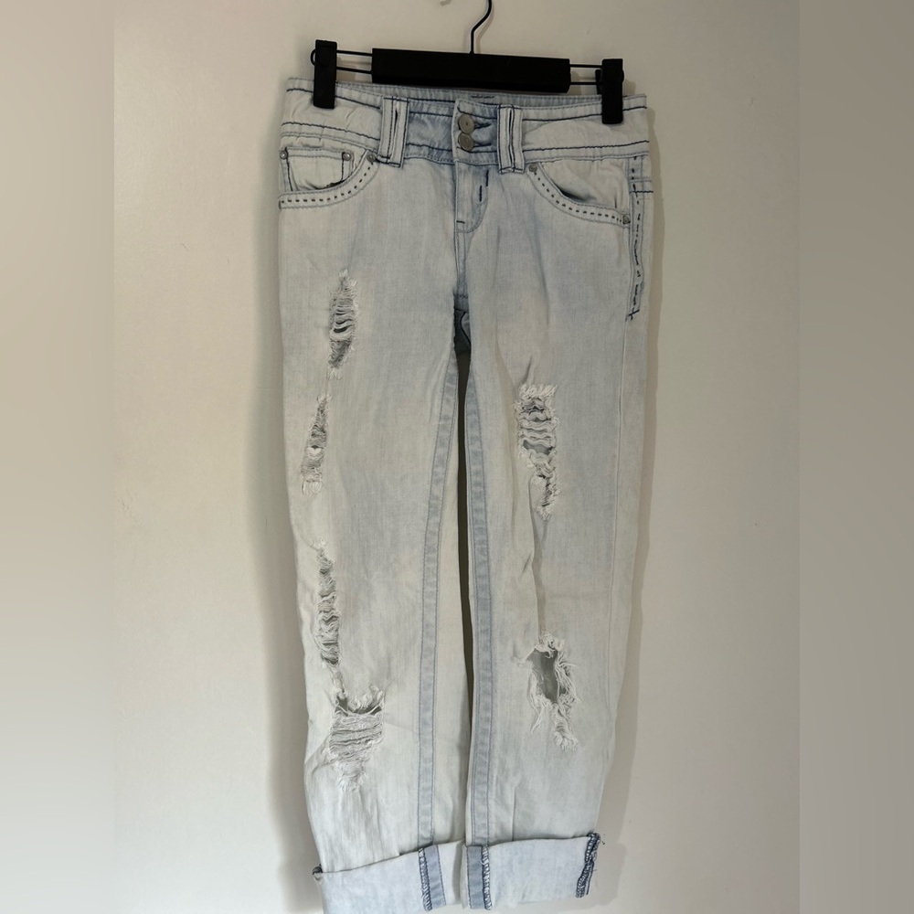Distressed Light Blue Women's Jeans